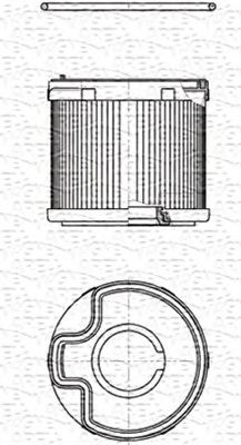 MAGNETI MARELLI 213908505000 -  Топливный фильтр